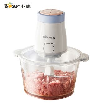 小熊/Bear  绞肉机2L容量家用全自动多功能电动切碎机搅绞馅绞馅机碎肉机料理机搅拌机辅食机打肉饺子肉馅机蒜蓉机
