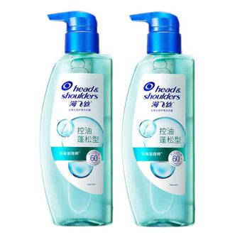 海飞丝/Head-shoulders  去屑头皮护理洗发露控油蓬松型360g*2瓶  持久清爽