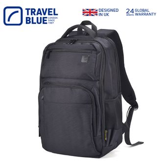 蓝旅/Travel Blue  名望系列 商务多功能背包 大容量双肩包  3020/3021  黑色/灰色