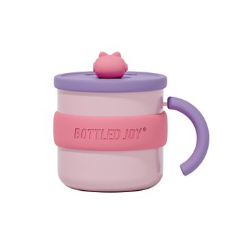 吨吨BOTTLEDJOY  假日吨吨马克保温杯保冰保温杯马克水杯带盖保温杯316不锈钢杯水杯  夏日炫紫 450ml     D33