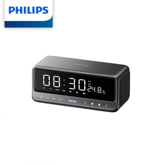 飞利浦（PHILIPS）  TAS3609蓝牙闹钟音箱时钟书桌音响床头双闹钟功能家用带气氛小夜灯便携多宿舍酒店