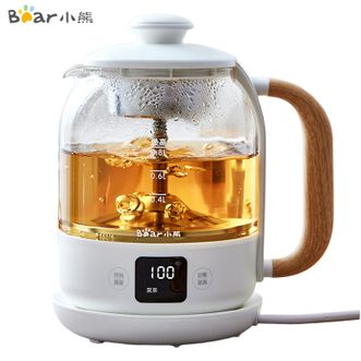 小熊/Bear  煮茶器煮茶壶养生壶0.8升容量 喷淋式煮茶烧水一体黑茶花茶恒温水壶电水壶4大预设菜单