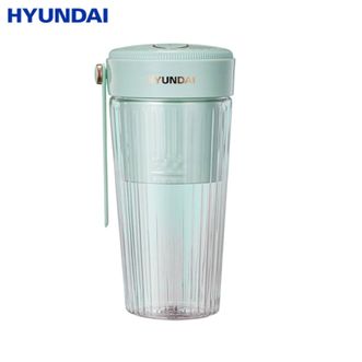 HYUNDAI  韩国榨汁机PY-104 【薄荷绿-300ml】便携式迷你 多功能果汁杯 小型无线便携 家用充电料理机 果汁机碎冰电动随行杯