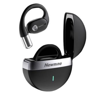纽曼（Newmine）  骨传导概念开放式蓝牙耳机无线不入耳挂耳式运动跑步长续航通话降噪 OWS-11 黑色
