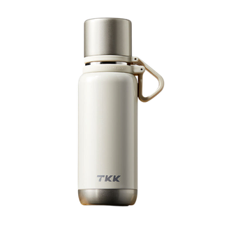 TKK  大容量保温杯新款不锈钢食品级316杯550ml 悦境子弹头保温杯 流光白 TKK-2038