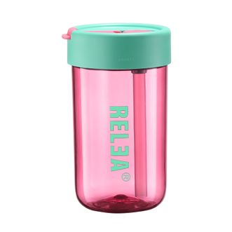 物生物（RELEA）  星悦随手杯炫彩时刻吸管杯高颜值水杯便携大容量500ML