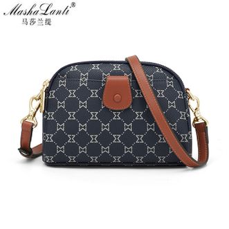 马莎兰缇/MashaLanti  时尚女士单肩包经典大容量斜挎妈妈包小方包女士手提包M213207B2973