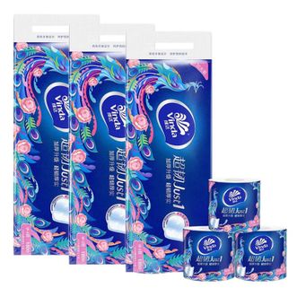 维达  超韧压花四层180g30卷实亲肤纸超韧卷筒纸