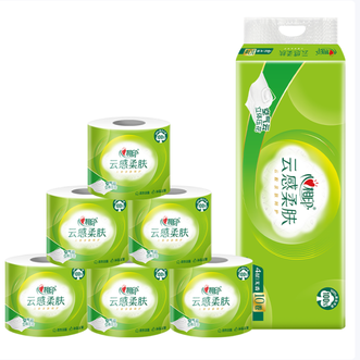 心相印  BT5410云感系列150克10粒装四层立体压花卷筒卫生纸BT5410