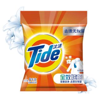 汰渍  全效炫白洗衣粉2斤装 强效去渍 持久留香 除菌除螨