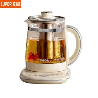 苏泊尔（SUPOR）  养生壶SW-15Y80Q 烧水壶1.5L迷你养生杯 全玻璃 煮茶器 恒温壶 家用煮茶热水壶保温全玻璃