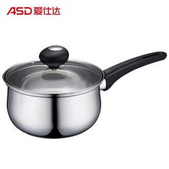 爱仕达/ASD  奶锅不锈钢泡面煮奶锅16CM婴儿辅食锅汤锅电磁炉通用WG1916