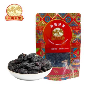 天山公主  黑加仑葡萄干188g/袋自然风干口感香甜大颗粒黑葡萄提子干