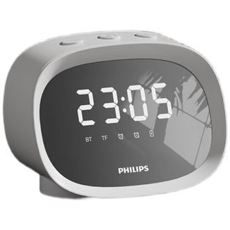 飞利浦（PHILIPS）   AI闹钟音响  无线智能蓝牙音箱 家用桌面低音炮 桌面时钟  TAS2909
