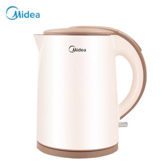 美的/Midea  电水壶1.5L家用电热水壶双层防烫304不锈钢烧水壶快速沸腾自动断电优质温控器
