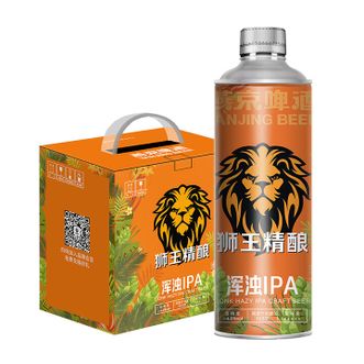 燕京  狮王精酿燕京啤酒 浑浊IPA 整箱 1L*6瓶