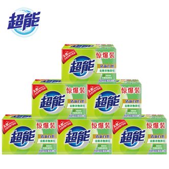 超能  洗衣透明肥皂柠檬草香味多规格持久祛味去污增白家用实惠装260g*12块