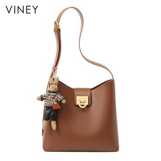 viney  百搭斜挎包高级感轻奢水桶包简约休闲女士手提包时尚单肩包 5122