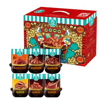恋上鸭/CRUSH ON DUCK  福卤满堂礼盒602g 整箱卤味鸭肉类零食