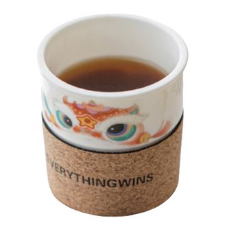 宏裕  半刻茶咖杯/醒狮240mL 陶瓷水杯陶瓷杯 防烫泡茶杯 伴手礼礼盒