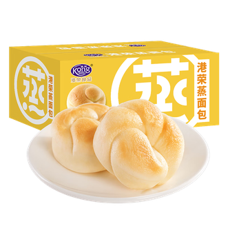 港荣/Kong WENG  手撕口袋蒸面包点心（奶黄味）460g/盒