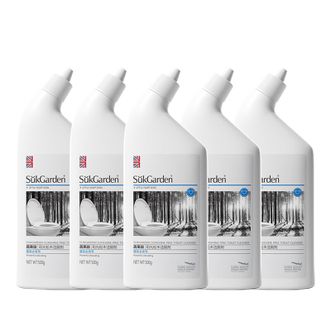 蔬果园/SukGarden  洁厕剂厕所清洁剂洁厕灵去污渍尿垢除异味清香型马桶蹲便器洁厕液 阳光松木洁厕剂-500gx5  正品包邮