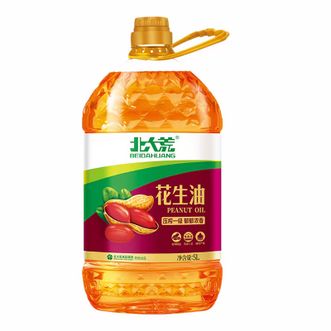 北大荒  压榨一级花生油5L食用油 炒菜油热炒油-新旧包装随机发
