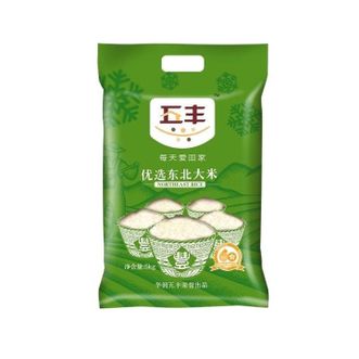 五丰  优选东北大米5kg颗粒饱满