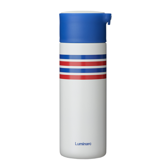 乐美雅（Luminarc）  真空保温杯水杯便携304不锈钢茶水分离真空隔层380ml 蓝色Q6382