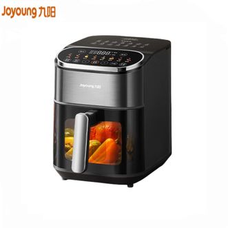 九阳/Joyoung  空气炸锅 KL55-V580Y 可视不用翻面 长条锅可烤整鸡 AI 烹饪 家用多功能 5.5L大容量炸烤箱一体