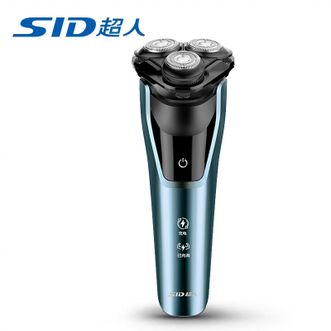 超人（SID）剃须刀电动刮胡刀男士全身水洗大功率RS301蓝色