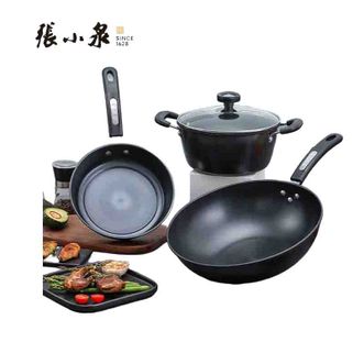 张小泉 锅具套装 锦厨系列精铁锅具三件套(C35260100) 张小泉 锅具套装 锦厨系列精铁锅具三件套(C35260100)