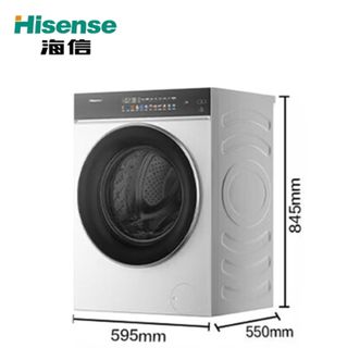 海信/Hisense  10公斤除菌螨健康活水洗烘一体机 WD100E3Q2 滚筒洗烘一体机 白色