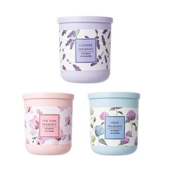 名创优品/MINISO  清新淡香+薰衣草+粉红花语 香薰膏各1瓶 共3瓶