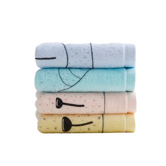 洁丽雅/Grace  纯棉小毛巾  柔软吸水家用 面巾4条