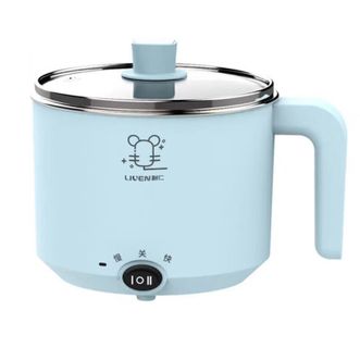 利仁/LIVEN  多功能炒煮电热锅迷你电热杯学生宿舍锅煮面电火锅1.3L LPHG-5