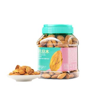 鲜记/xianjee  巴旦木268g/罐 精选NP大果 松脆不涩口  休闲解馋 精品坚果 追剧零食