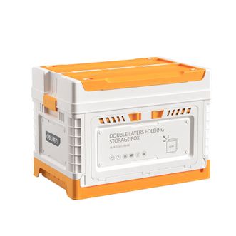 得力/Deli  大号车载收纳箱可折叠玩具整理箱杂物户外露营 70L DL884150B