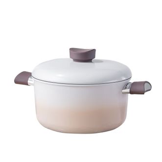 德铂（Debo）  卡布奇诺不粘汤锅24cm 美观耐用 DEP-951