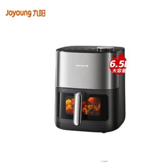 九阳/Joyoung  空气炸锅V576不用翻面聚能寰顶高效烘焙蒸汽嫩炸空气炸锅实用大容量薯条机炸锅 6.5L【双热源炎烤】