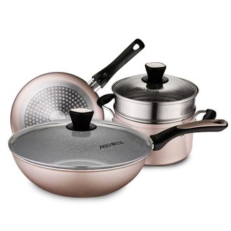 爱仕达（ASD）  锅具套装锅晶石三件套 PL03A9WG