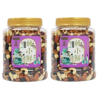 姚生记  姚小鲜每日坚果500g*2桶 混合坚果果仁休闲零食