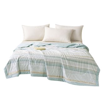 多喜爱/Dohia  肤磨绒艾香系列  格韵蓝  空调被