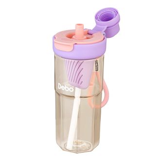 Debo  德铂运动水杯Tritan材质DEP-905大容量户外便携弹盖健身塑料杯650ml