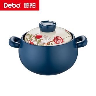 Debo  菲力克斯家用砂锅陶瓷砂锅煲汤锅20cm DB-191（电磁炉不可用）