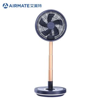 艾美特/Airmate  伸缩折叠电风扇无线遥控落地扇TypeC充电直流变频风扇家用节能摇头户外便携超长续航台地两用风扇 CM-RD20