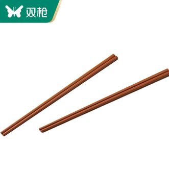 双枪（Suncha）  双枪火锅筷子加长实木油炸防烫防滑耐高温捞面筷家用公筷 两双装33cm