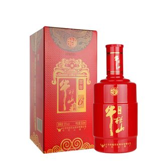 牛栏山  北京二锅头 百年红6  浓香型白酒35度 500ml 绵香醇厚口粮酒