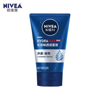 妮维雅  男士【补水保湿】水活畅透洁面泥100g温和清透洗面奶不紧绷护肤品13601
