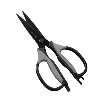 张小泉  厨房钛剪刀不锈钢多功能剪刀夹核桃剪肉剪蔬菜烤肉剪 J200001